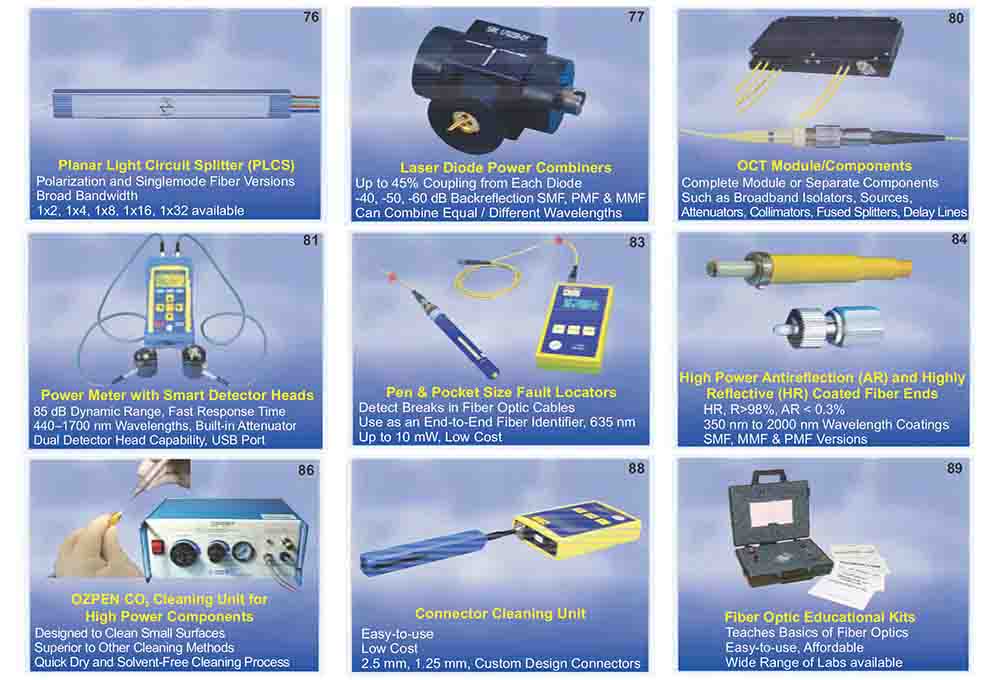  Miscellaneous Fiber Optic Components